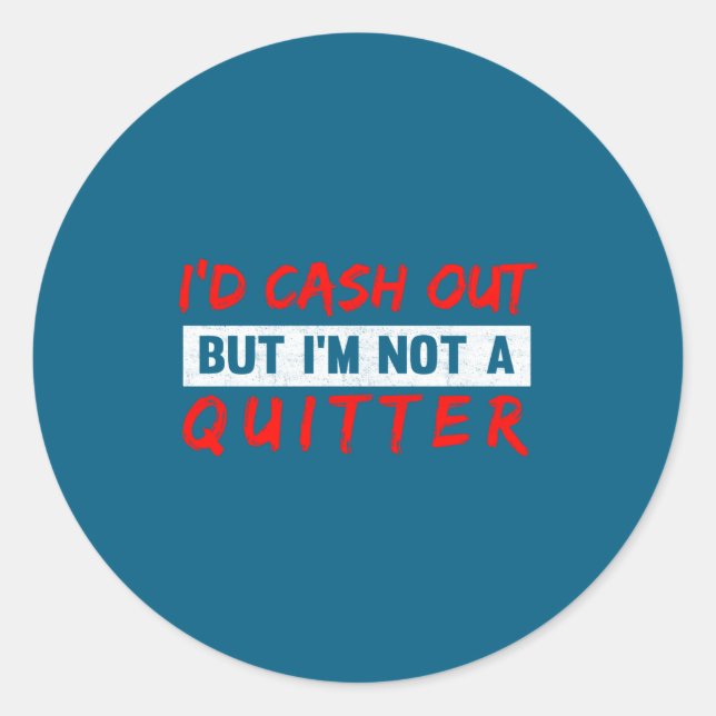 Sticker Rond Funny Casino Gambling Lover Gambler  (Devant)