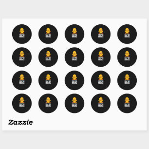 Sticker Rond Funny Duck