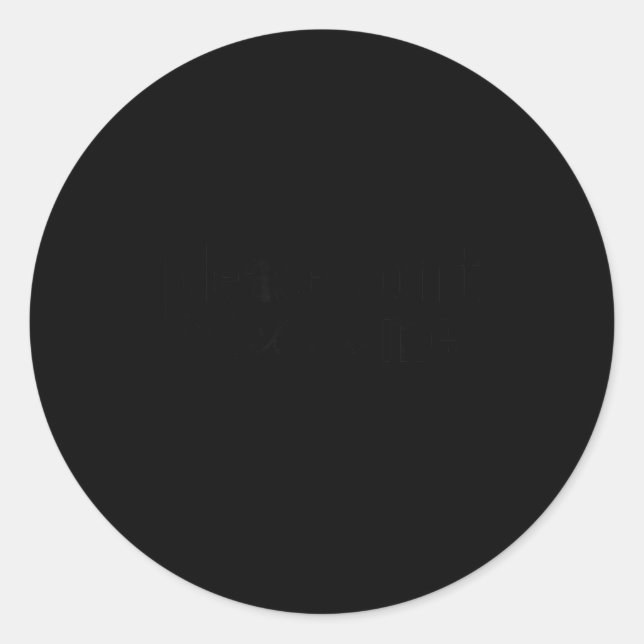 Sticker Rond Funny Introverted Don't Please Perceive Me Relatab (Devant)