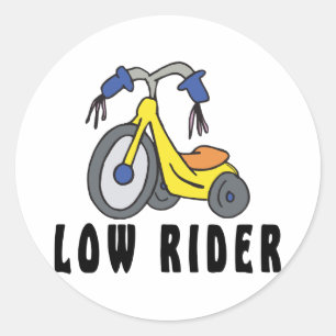 Sticker Rond Funny Mexicain Low Rider