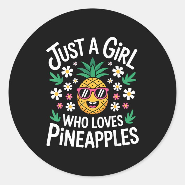 Sticker Rond Funny Ne Design For Women Girls Fruit Ne Lover  (Devant)