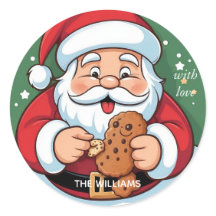 Funny Père Noël Festive Cookie Holiday