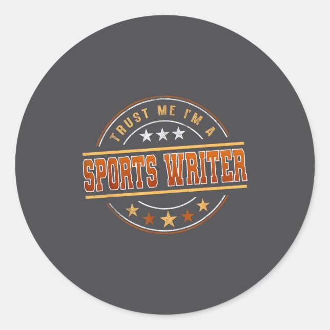 Sticker Rond Funny Profession Quote Im A Srts Writer  (Devant)