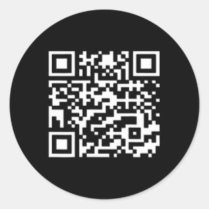 Sticker Rond Funny Qr Président Trump Dance Code 2