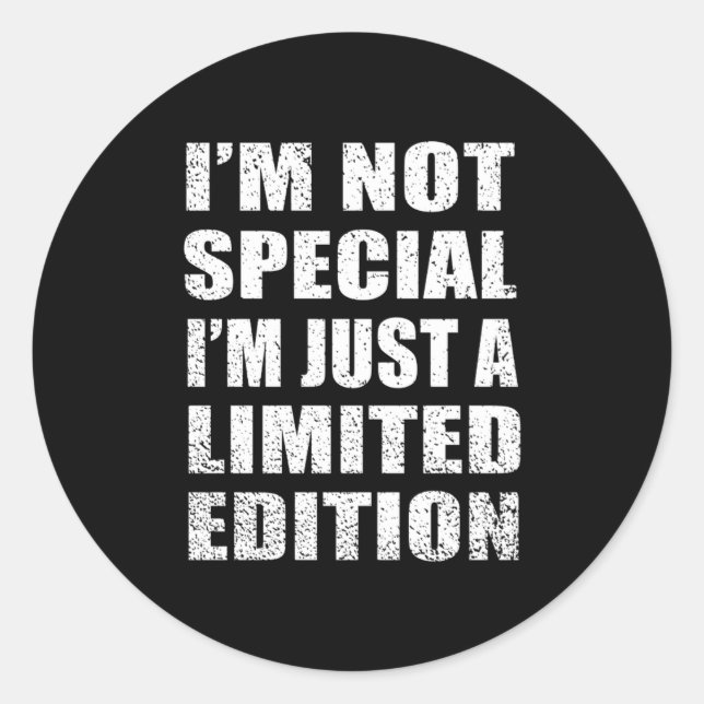 Sticker Rond Funny Sarcastic Sayings Adult Humor Introvert  (Devant)