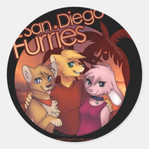 Sticker Rond Furies de San Diego