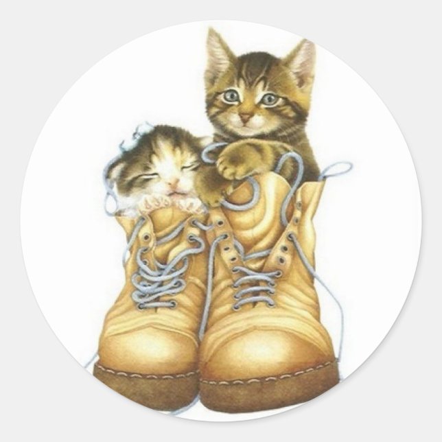 Sticker Rond "'Furry Friends' (Devant)