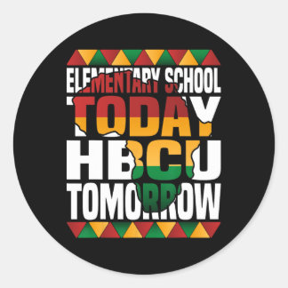 Sticker Rond Futur Collège Hbcu École élémentaire Aujourd'Hui H