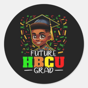 Sticker Rond Futur Hbcu Graduation Black Boy Grad Hbcu