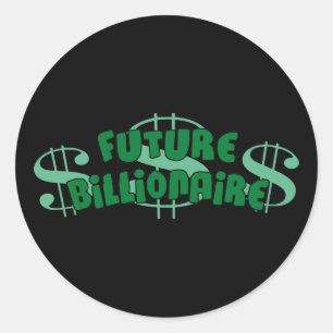 Sticker Rond Futur millionnaire