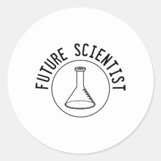 Sticker Rond Futur scientifique