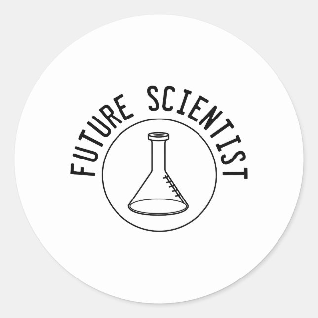 Sticker Rond Futur scientifique (Devant)