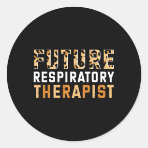 Sticker Rond Futur thérapeute respiratoire Étudiant Rt