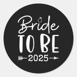 Sticker Rond Future Mariée 2025 Enterrement de Vie de Jeune Fil