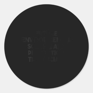 Sticker Rond Futures Sciences De l'environnement Et