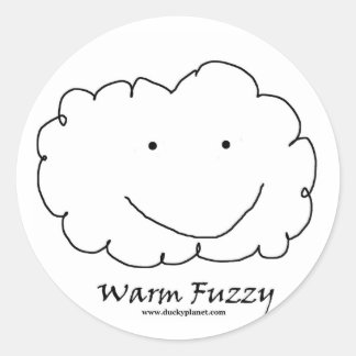 Sticker Rond Fuzzy chaud