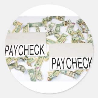 Sticker Rond Gagner à payer