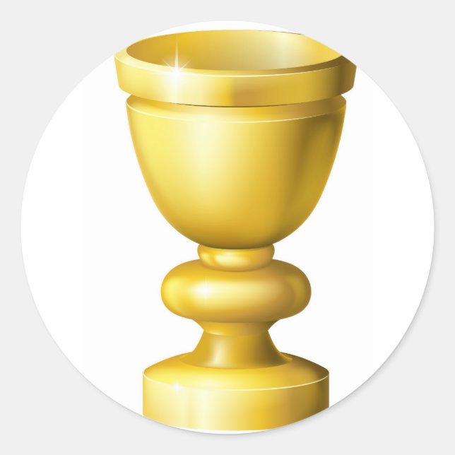 Sticker Rond Gaine ou gobelet en or (Devant)