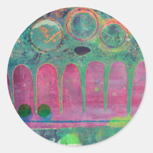 Sticker Rond Galaxie