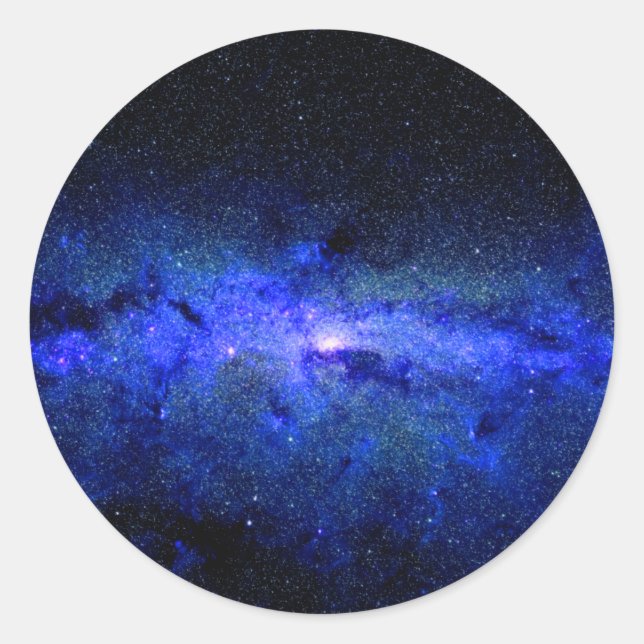 Sticker Rond Galaxie de la Voie Lactée (Devant)