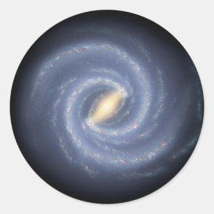 Sticker Rond Galaxie de la Voie Lactée