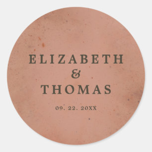 Sticker Rond Galaxie Florale Céleste Nuit Étoilée Rose Mariage
