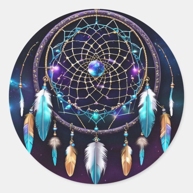 Sticker Rond Galaxy Dreamcatcher (Devant)