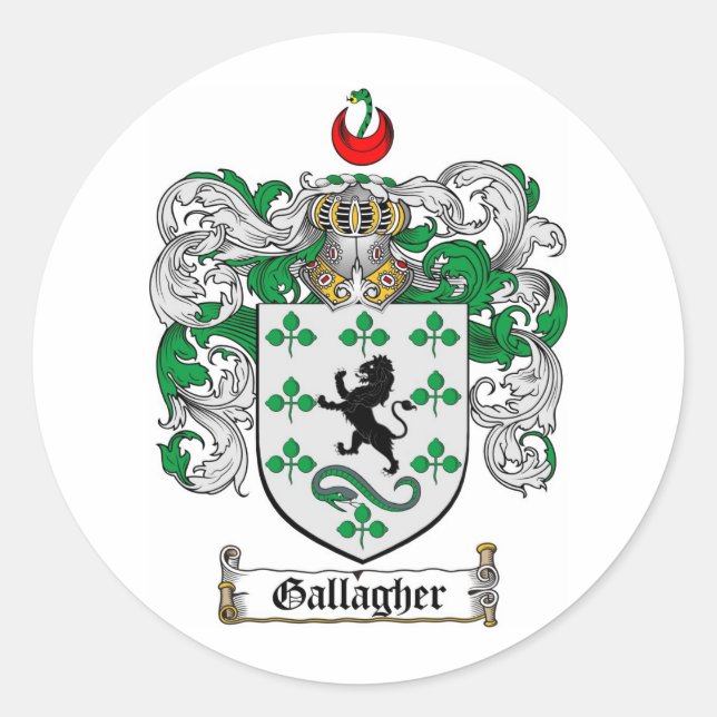 STICKER ROND GALLAGHER FAMILLE CREST - GALLAGHER BRAS (Devant)