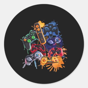 Sticker Rond Game Control All Things Video Game Controller