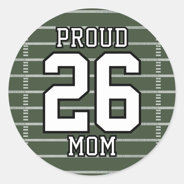 Sticker Rond Game Day Football (Devant)