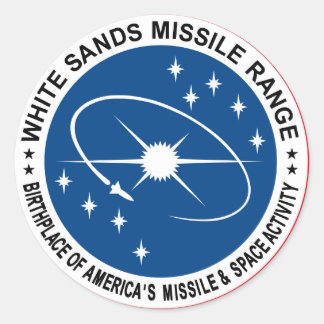 Sticker Rond Gamme de missiles White Sands