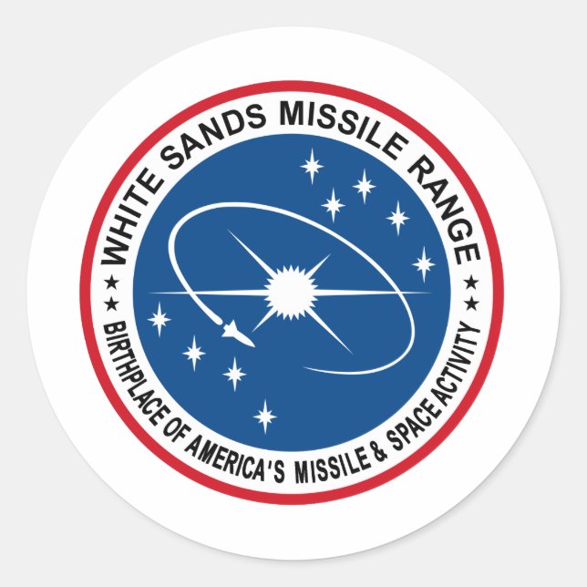 Sticker Rond Gamme de missiles White Sands (Devant)
