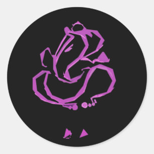 Sticker Rond Ganesh