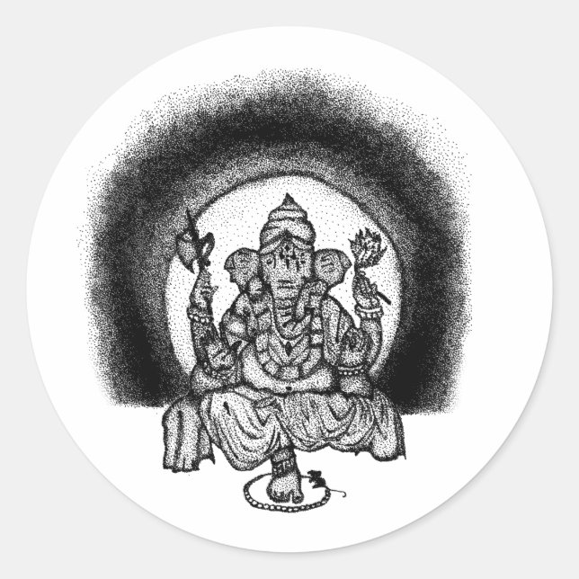 Sticker Rond ganesh (Devant)