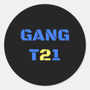 Sticker Rond Gang 21 Sensibilisation des femmes au syndrome de 