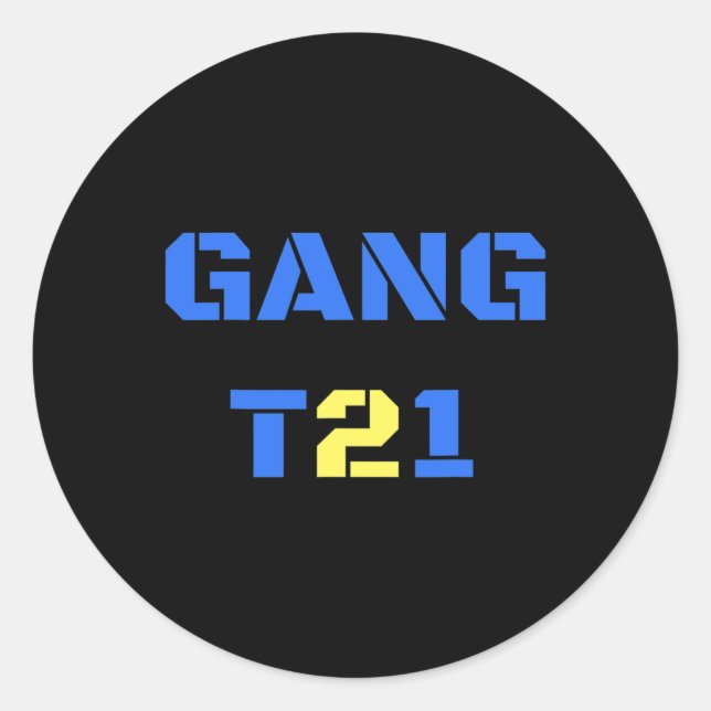 Sticker Rond Gang 21 Sensibilisation des femmes au syndrome de  (Devant)