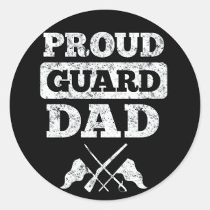 Sticker Rond Garde de couleur papa