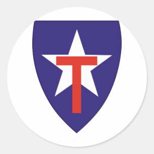 Sticker Rond Garde d'état du Texas