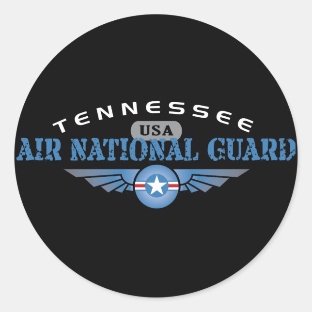 Sticker Rond Garde nationale aérienne du Tennessee (Devant)