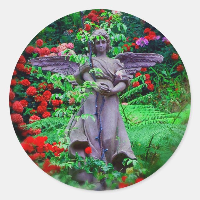 Sticker Rond Garden Angel (Devant)