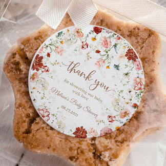 Sticker Rond Garden Baby Bloom Baby shower 