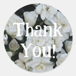Sticker Rond Gardenia Merci
