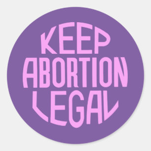 Sticker Rond Garder l'avortement légal