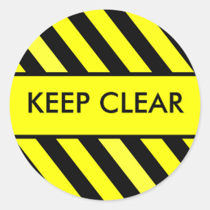 Sticker Rond Gardez clairement