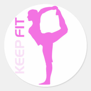 Sticker Rond Gardez l'autocollant rond convenable