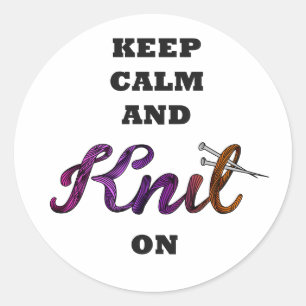 Sticker Rond Gardez le calme et allumez-le