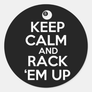 Sticker Rond Gardez le calme et étirez-les !