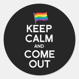 STICKER ROND GARDEZ VOTRE CALME ET SORTEZ