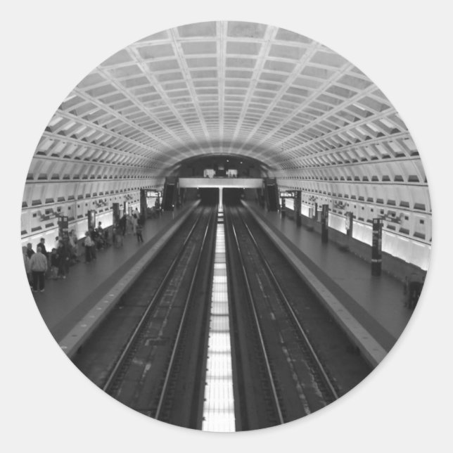 Sticker Rond Gare de Washington Dc (Devant)