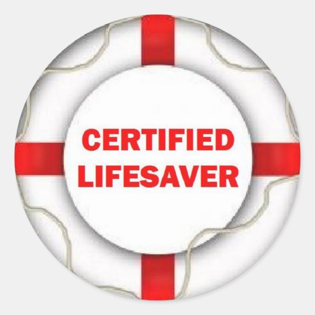 Sticker Rond Gareautrain certifié Lake (Devant)